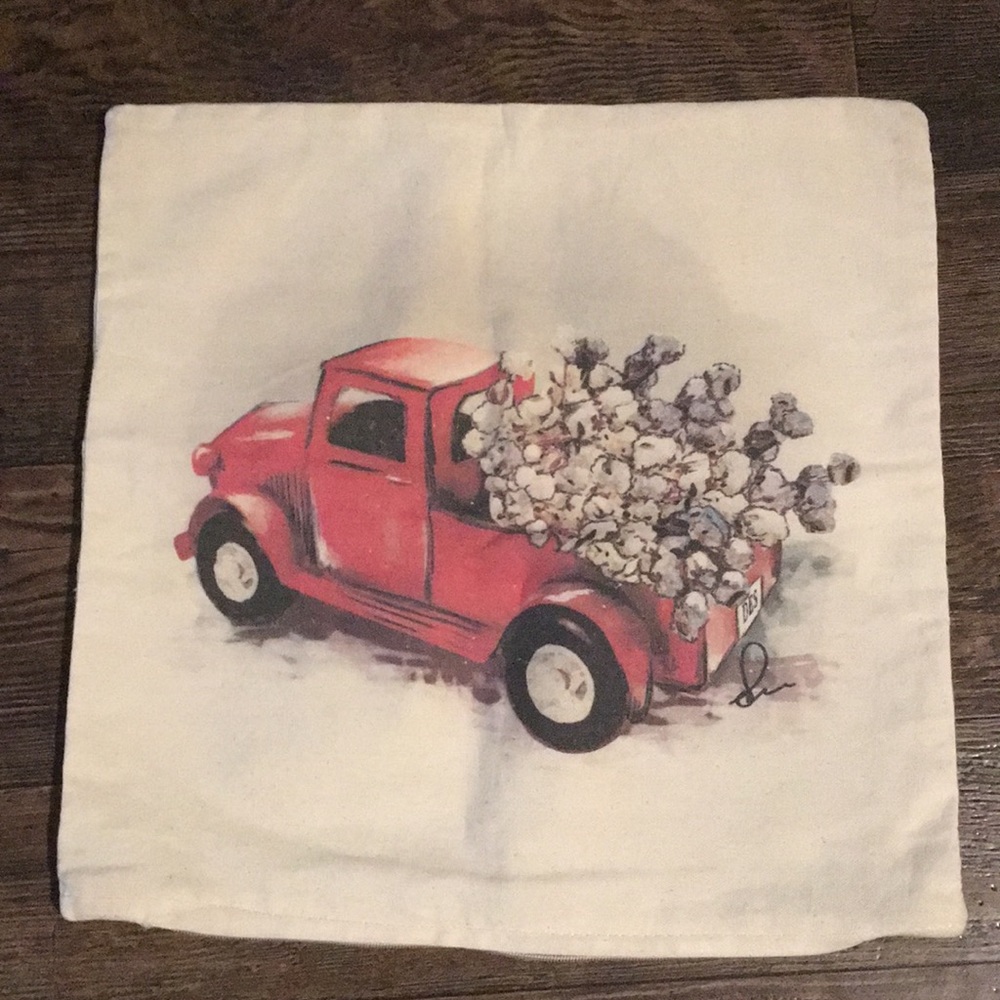 Red Truck Pillow Cover 2/$10